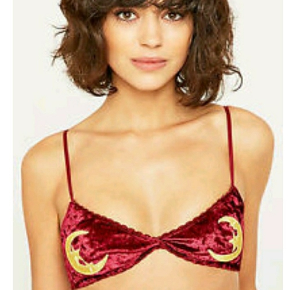 Urban outfitters velvet bralette